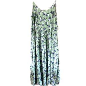 Express mint/lavender long  sundress sz.M